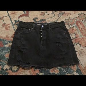 💟AE BLACK JEAN SKIRT— sz 8